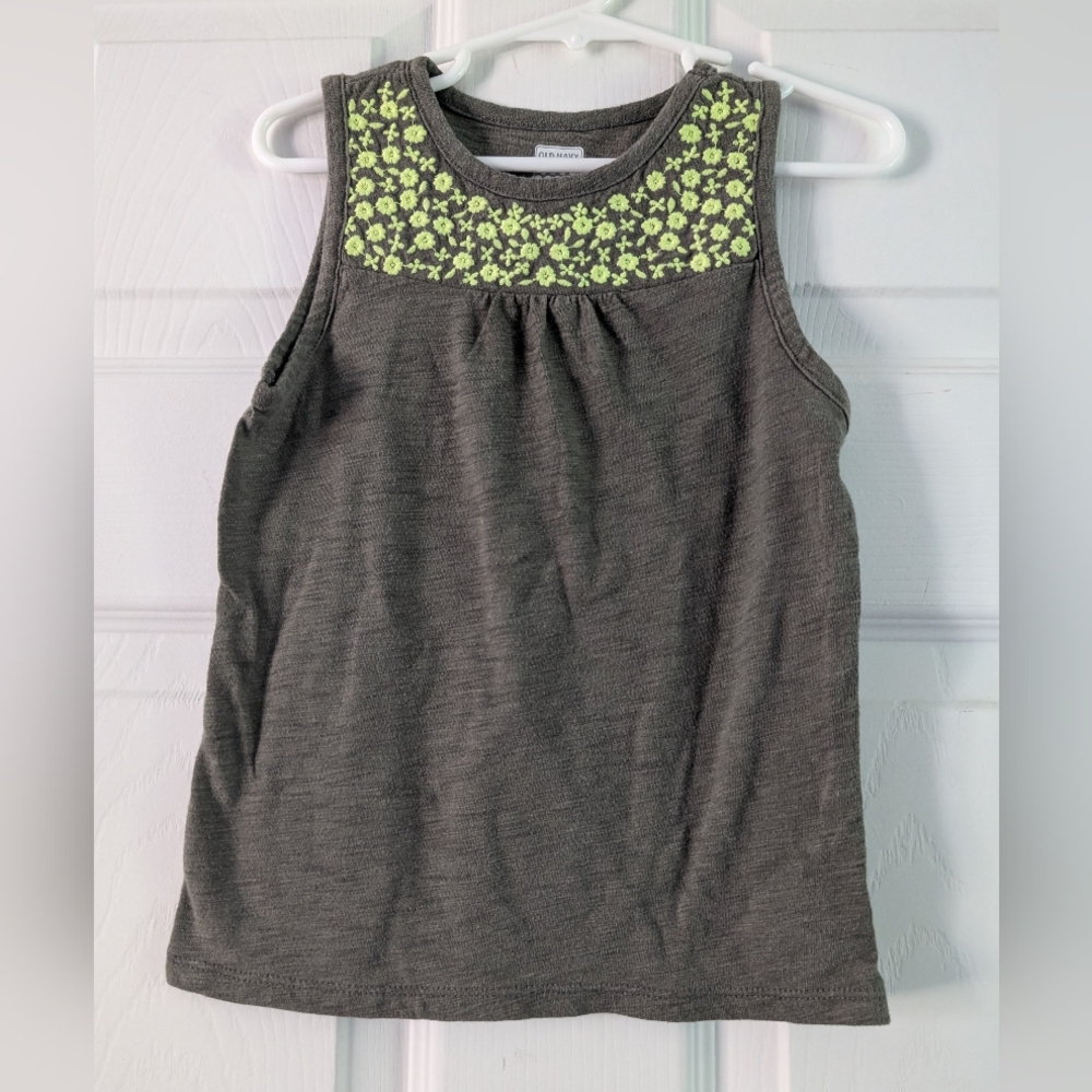 Old Navy Green Tank Top Relaxed Fit Sleeveless